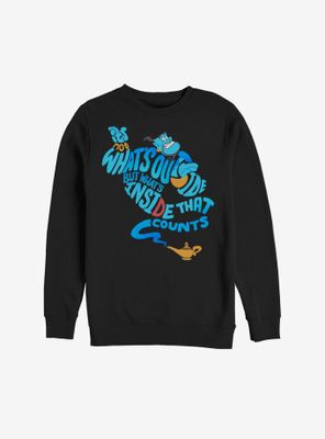 Disney Aladdin Genie What's Inside Counts Sweatshirt