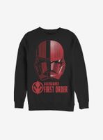 Star Wars Episode IX The Rise Of Skywalker Split Sith Trooper Sweatshirt