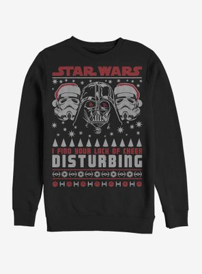 Star Wars Lack Of Cheer Disturbing Christmas Pattern Sweatshirt