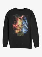 Star Wars Episode VII The Force Awakens Saturated Poster Sweatshirt