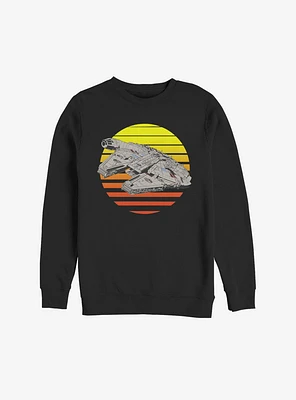 Star Wars Episode VIII The Last Jedi Falcon Sunset Sweatshirt