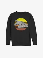 Star Wars Episode VIII The Last Jedi Falcon Sunset Sweatshirt