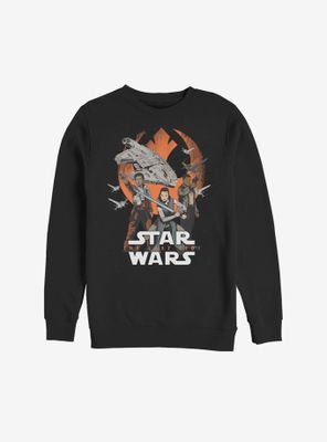 Star Wars Episode VIII The Last Jedi Rebels Lead Sweatshirt