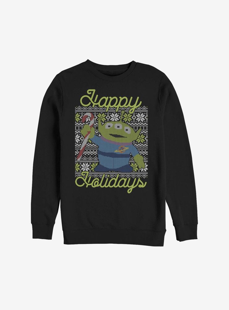 Disney Pixar Toy Story Alien Christmas Pattern Sweatshirt