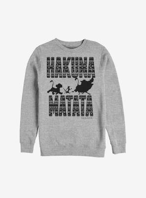 Disney The Lion King Hakuna Matata Print Sweatshirt