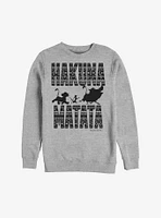 Disney The Lion King Hakuna Matata Print Sweatshirt
