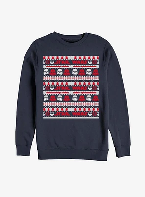 Star Wars Dark Side Icons Christmas Pattern Sweatshirt