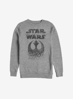 Star Wars Episode VIII The Last Jedi Grayscale Logo Sweatshirt