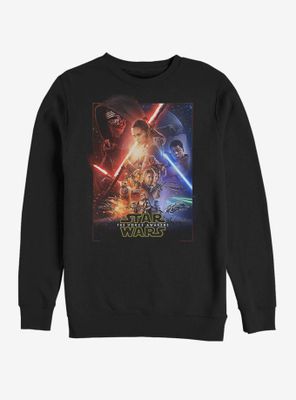 Star Wars Episode VII The Force Awakens Movie Poster Sweatshirt