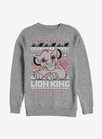 Disney The Lion King Simba Christmas Pattern Sweatshirt