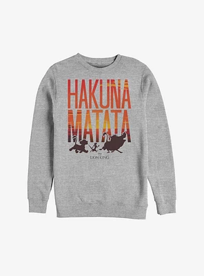 Disney The Lion King Sunset Hakuna Matata Sweatshirt