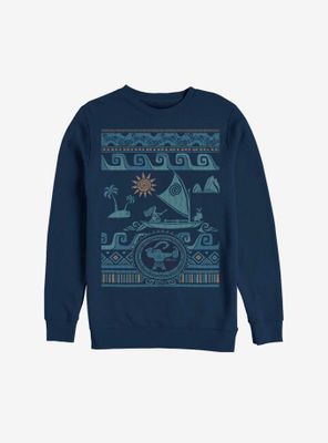 Disney Moana Christmas Pattern Sweatshirt