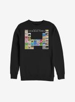 Disney Pixar Periodic Table Of Characters Sweatshirt