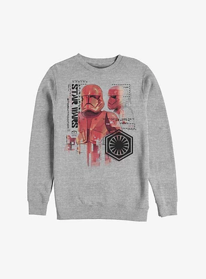 Star Wars Episode IX The Rise Of Skywalker Red Trooper Schematic Sweatshirt