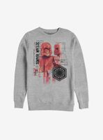 Star Wars Episode IX The Rise Of Skywalker Red Trooper Schematic Sweatshirt