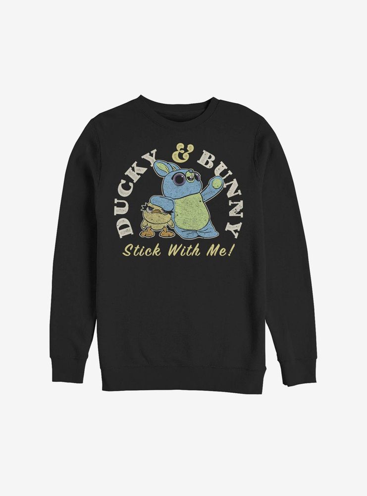 Disney Pixar Toy Story 4 Ducky and Bunny Stuck With Me Sweatshirt