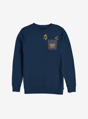 Disney Pixar Toy Story Slinky Dog Faux Pocket Sweatshirt