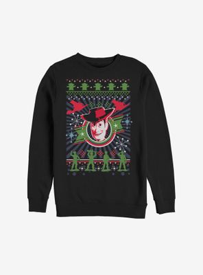 Disney Pixar Toy Story Woody Christmas Pattern Sweatshirt