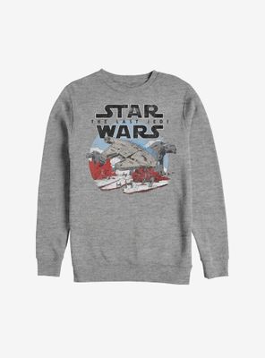 Star Wars Episode VIII The Last Jedi Salt Battle Sweatshirt