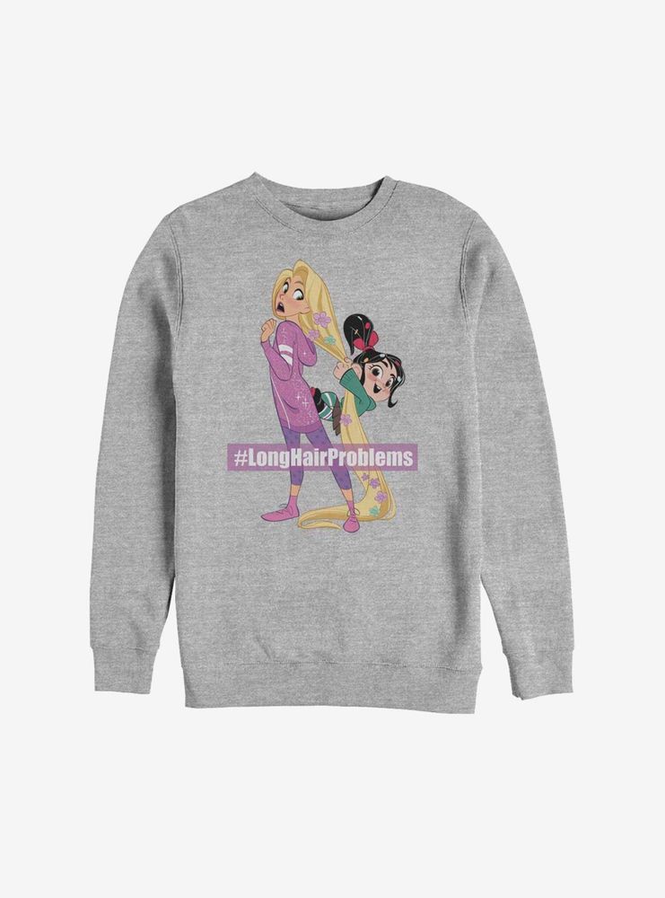 Disney Ralph Breaks The Internet Rapunzel Long Hair Problems Sweatshirt