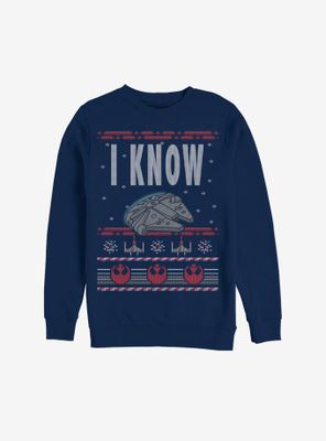 Star Wars I Know Christmas Pattern Sweatshirt