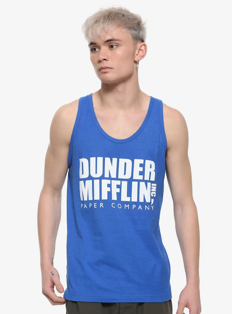 The Office Dunder Mifflin Blue Tank Top