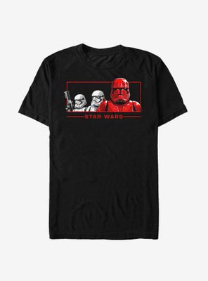 Star Wars Episode IX The Rise Of Skywalker Trooper Trio T-Shirt
