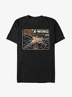 Star Wars Episode IX The Rise Of Skywalker Starfighter Blueprint T-Shirt
