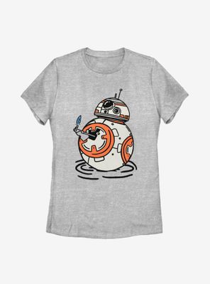 Star Wars Episode IX The Rise Of Skywalker BB-8 Doodles Womens T-Shirt