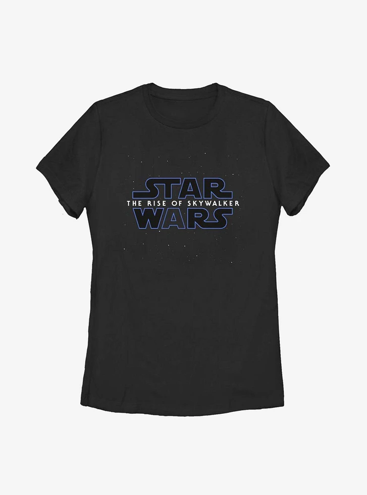 Star Wars Episode IX The Rise Of Skywalker Classic Galaxy Logo Womens T-Shirt