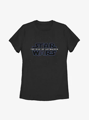 Star Wars Episode IX The Rise Of Skywalker Classic Galaxy Logo Womens T-Shirt