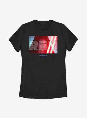 Star Wars Episode IX The Rise Of Skywalker Rey Red Saber Womens T-Shirt