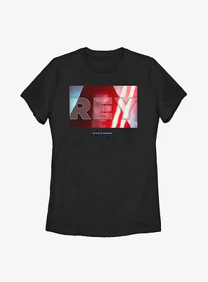 Star Wars Episode IX The Rise Of Skywalker Rey Red Saber Womens T-Shirt