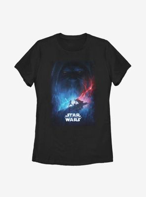 Star Wars Episode IX The Rise Of Skywalker Battle Poster Womens T-Shirt