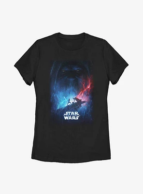 Star Wars Episode IX The Rise Of Skywalker Battle Poster Womens T-Shirt