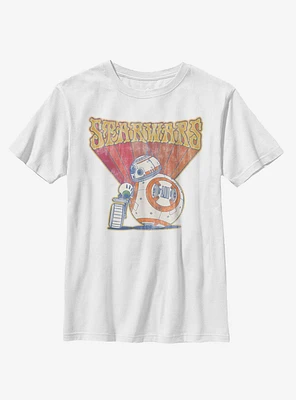 Star Wars Episode IX The Rise Of Skywalker BB-8 Retro Youth T-Shirt
