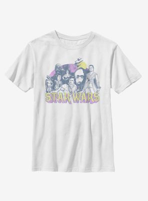 Star Wars Episode IX The Rise Of Skywalker Retro Rebel Youth T-Shirt