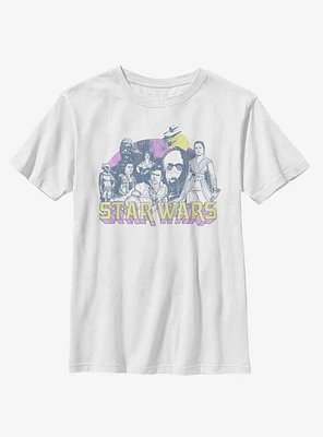 Star Wars Episode IX The Rise Of Skywalker Retro Rebel Youth T-Shirt