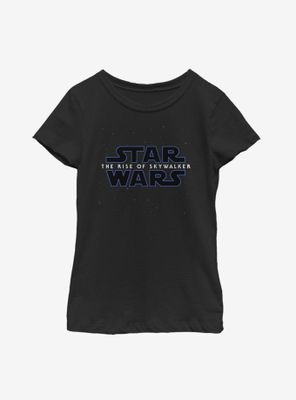 Star Wars Episode IX The Rise Of Skywalker Classic Galaxy Logo Youth Girls T-Shirt