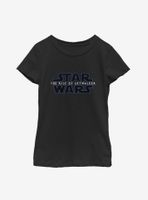 Star Wars Episode IX The Rise Of Skywalker Classic Galaxy Logo Youth Girls T-Shirt