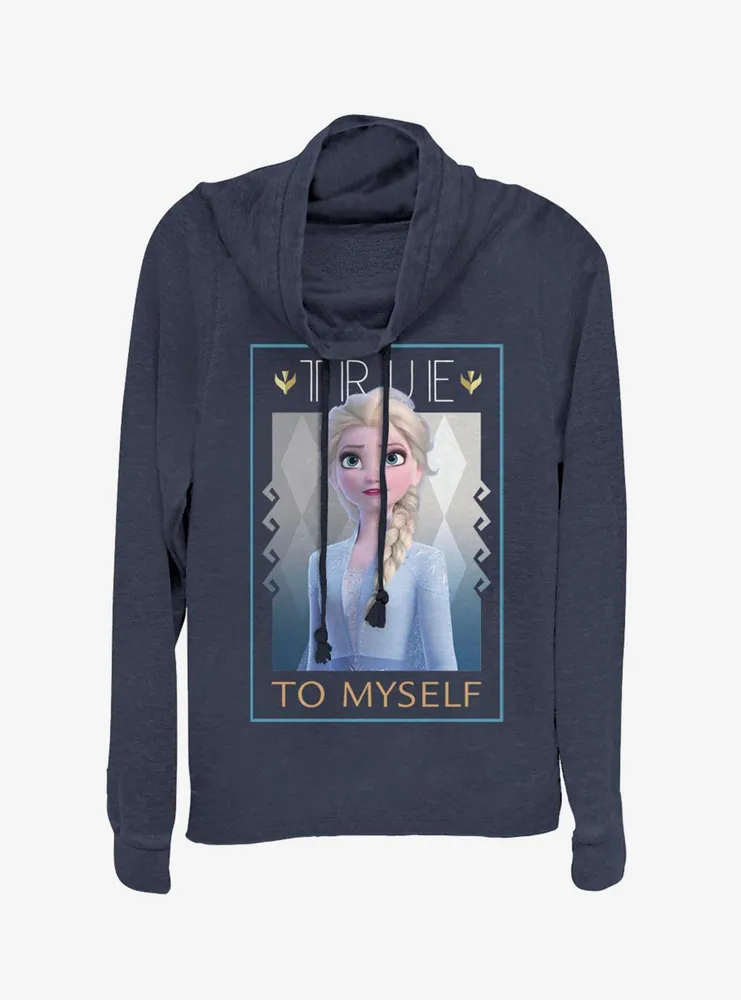 Disney Frozen 2 Elsa's Truth Cowlneck Long-Sleeve Womens Top