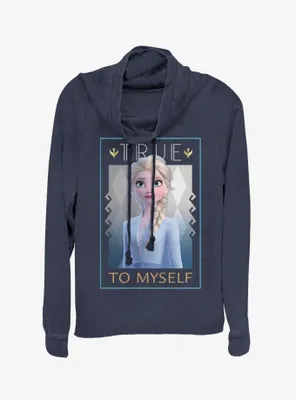 Disney Frozen 2 Elsa's Truth Cowlneck Long-Sleeve Womens Top