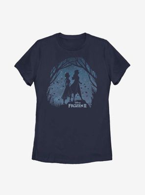 Disney Frozen 2 Forest Scenery Womens T-Shirt