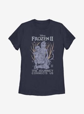Disney Frozen 2 Sketchy Group Womens T-Shirt