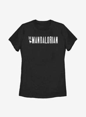 Star Wars The Mandalorian Simplistic Logo Womens T-Shirt