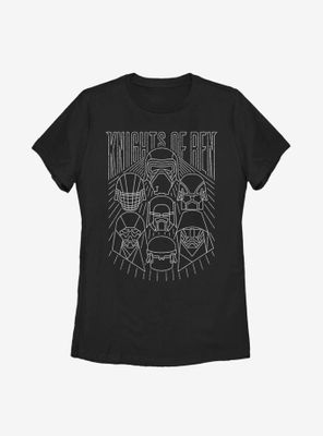 Star Wars Episode IX The Rise Of Skywalker Knights Ren Helmets Womens T-Shirt