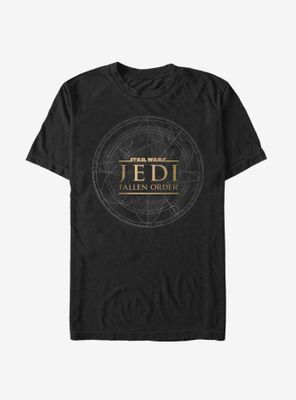 Star Wars Jedi Fallen Order Map T-Shirt