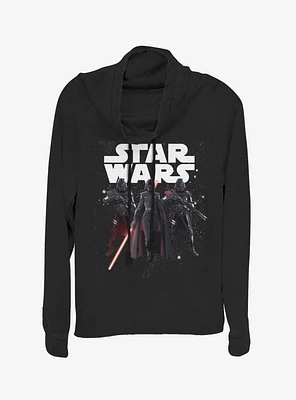 Star Wars Jedi Fallen Order Big Three Cowlneck Long-Sleeve Womens Top