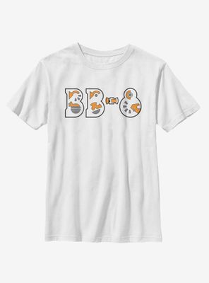 Star Wars Episode IX The Rise Of Skywalker BB-8 Droid Parts Youth T-Shirt