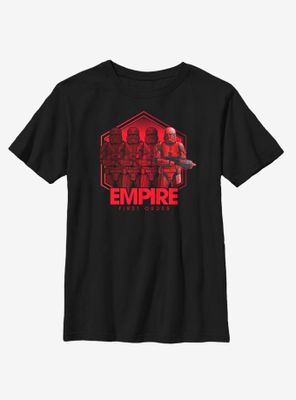 Star Wars Episode IX The Rise Of Skywalker Troop Four Youth T-Shirt